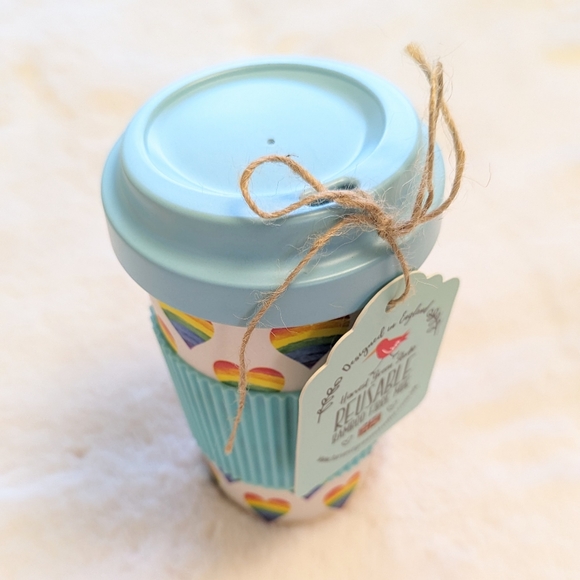 Rainbow Tote Bag + Cup Gift Set - Picture 2 of 3